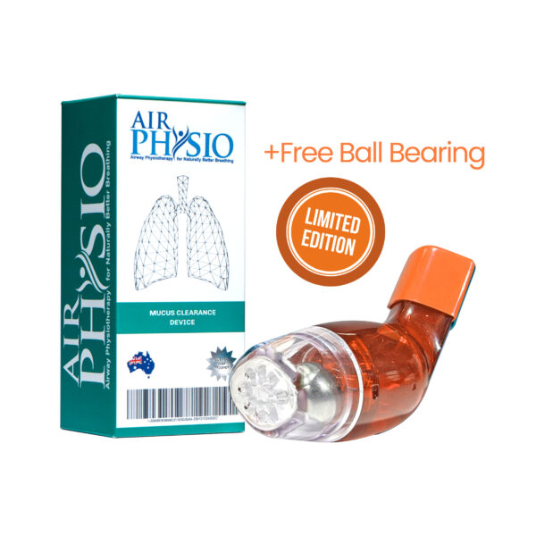 The AirPhysio Device for Average Lung Capacity (LIMITED EDITION: Orange)