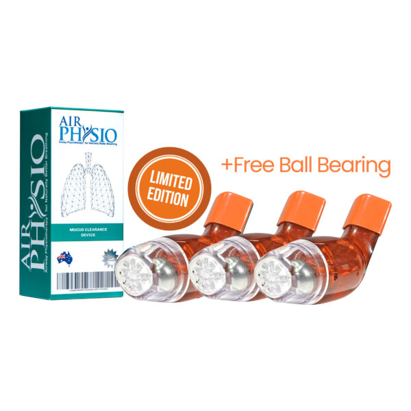 Buy 2 Get 1 Free | AirPhysio Average Lung Devices (LIMITED EDITION: Orange)